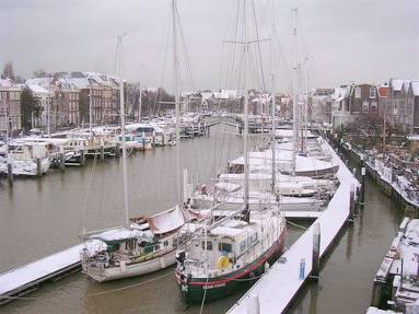 sneeuw in Nieuwe Haven